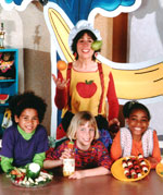 Barbara Storper, MS, RD, with kids