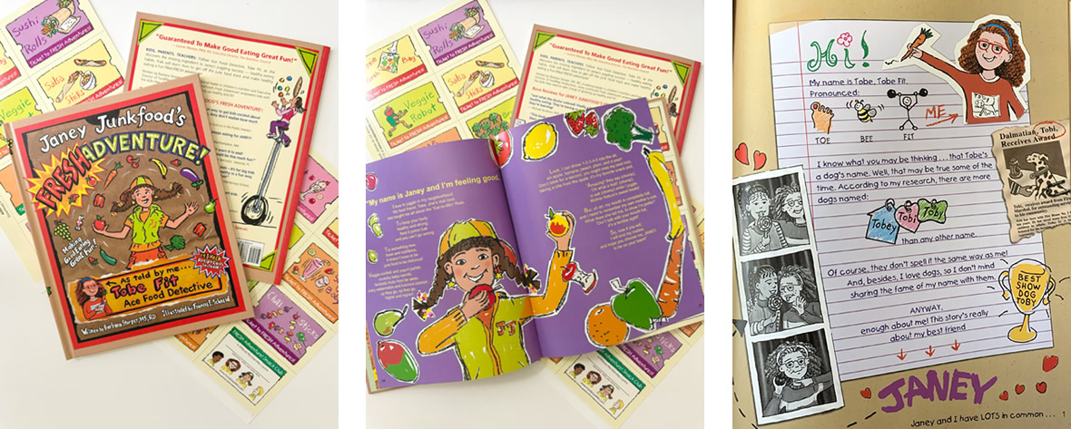 Janey Junkfood's Fresh Adventure! Video Story Book