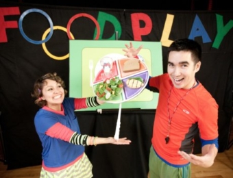 Screen shot of FoodPlay on the big screen